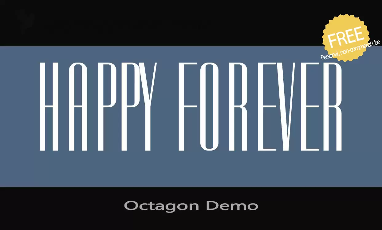 「Octagon-Demo」字体效果图