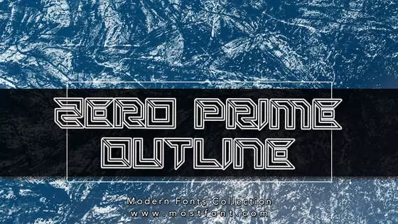 「Zero-Prime-Outline」字体排版样式