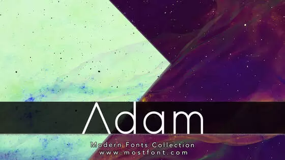 「Adam」字体排版图片