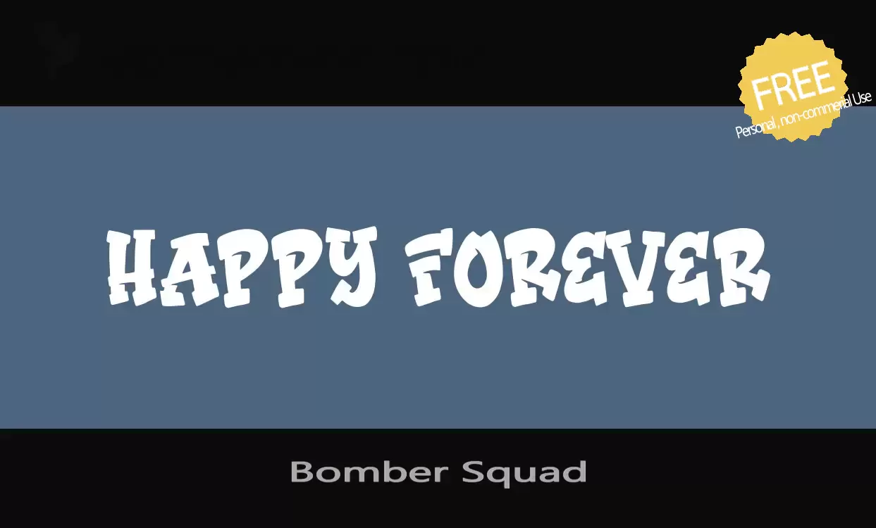 「Bomber-Squad」字体效果图
