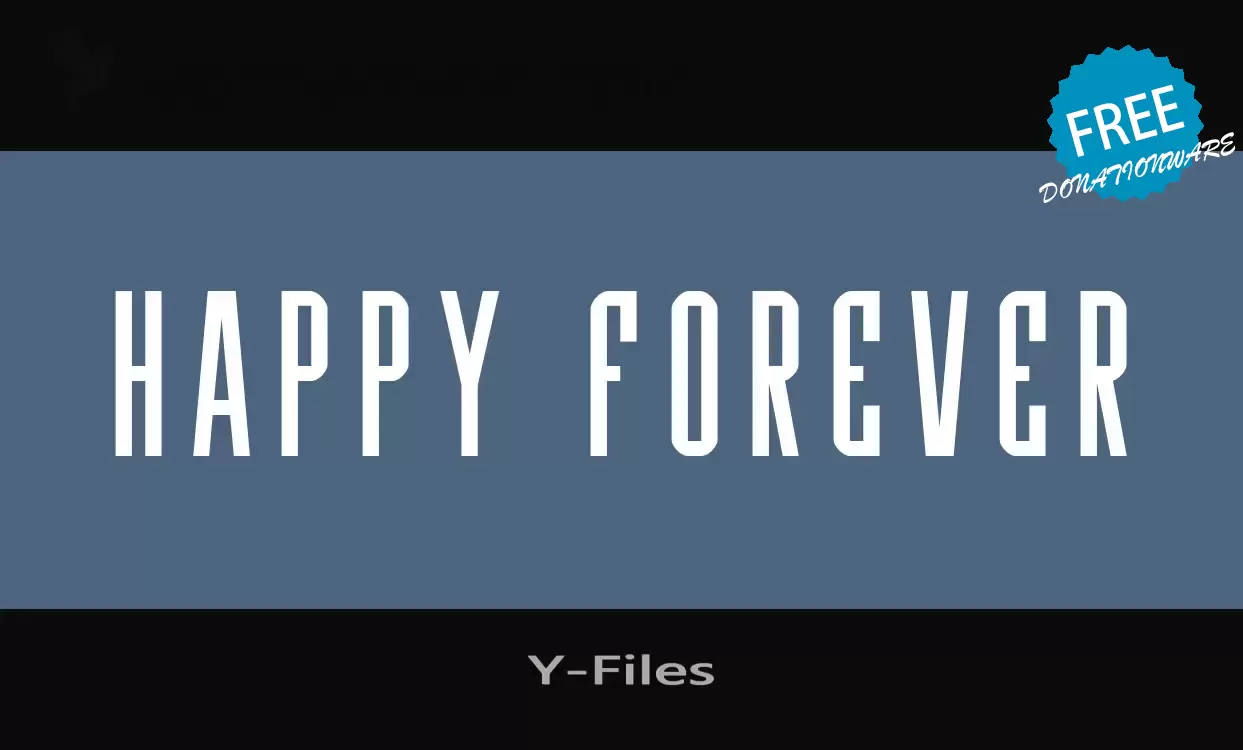 「Y-Files」字体效果图