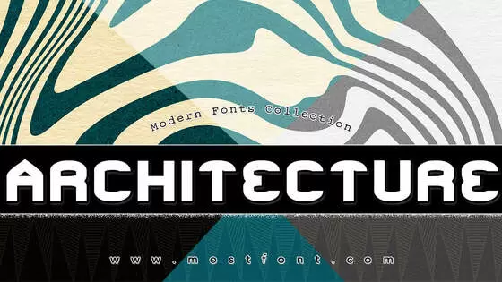 Typographic Design of ARCHITECTURE