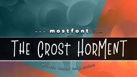 Typographic Design of The-Crost-HorMenT