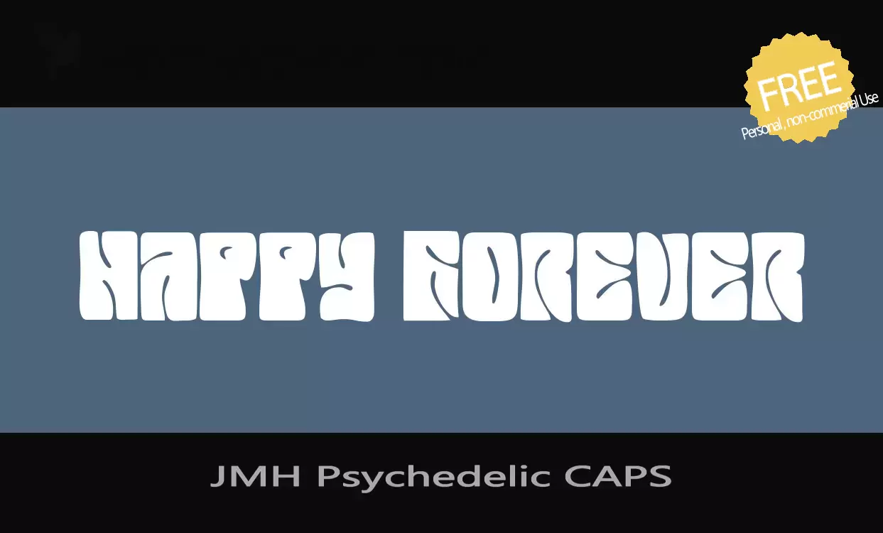 「JMH-Psychedelic-CAPS」字体效果图