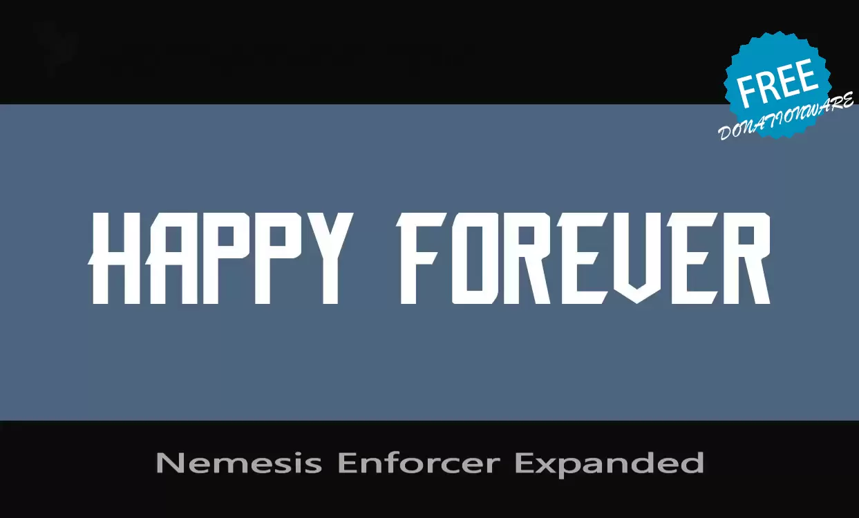 「Nemesis-Enforcer-Expanded」字体效果图