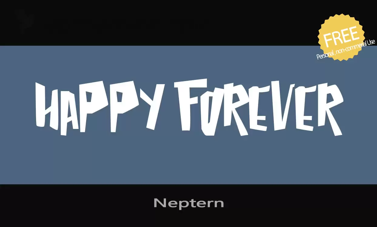 「Neptern」字体效果图