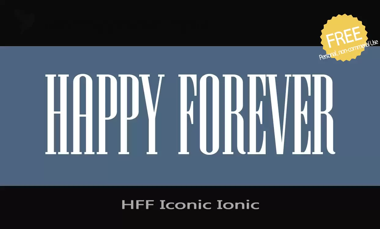 Sample of HFF-Iconic-Ionic