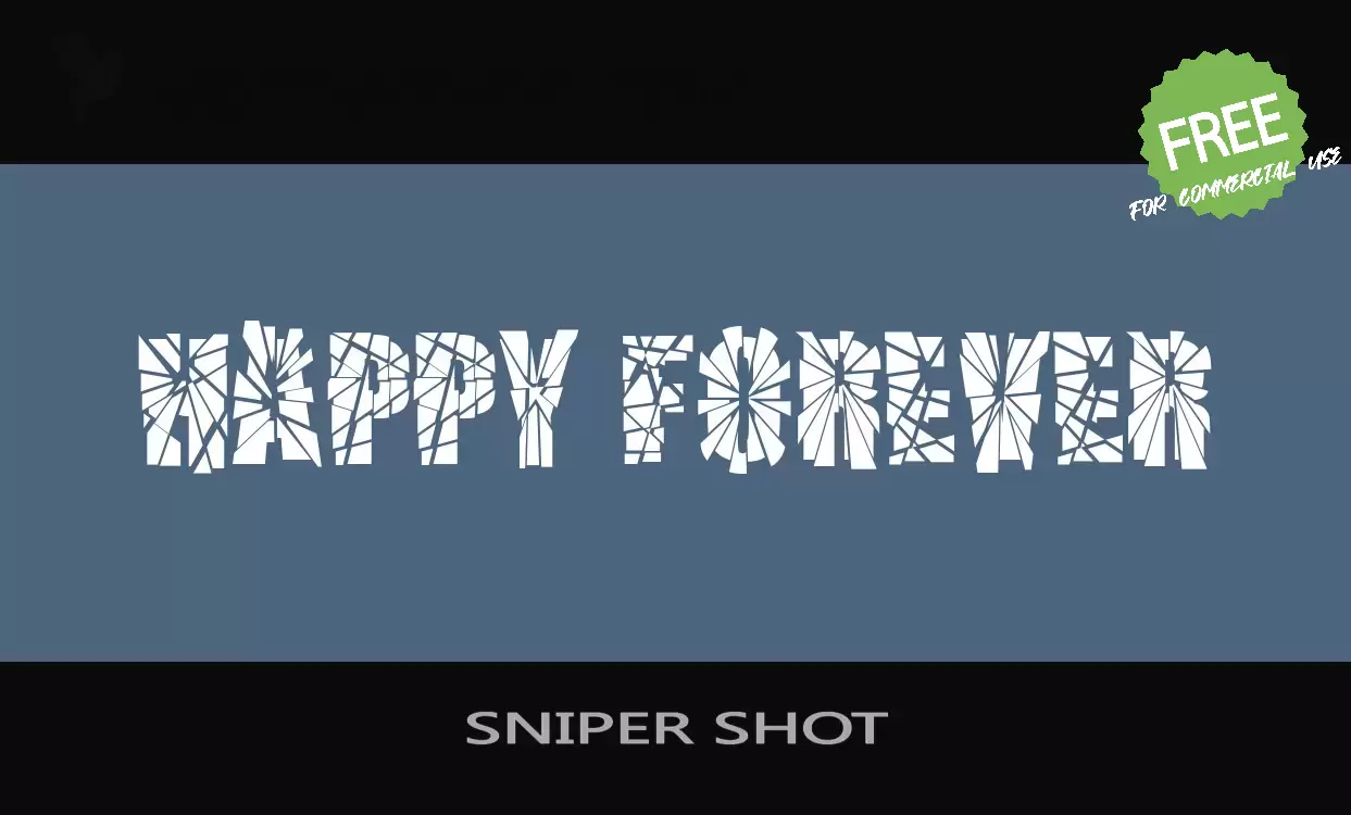 「SNIPER-SHOT」字体效果图