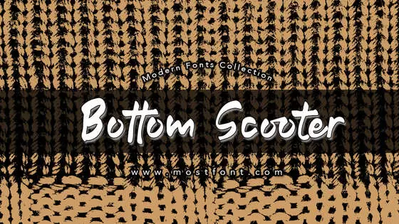 「Bottom-Scooter」字体排版图片