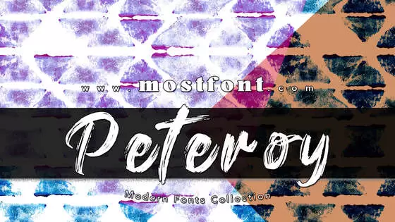 「Peteroy」字体排版图片