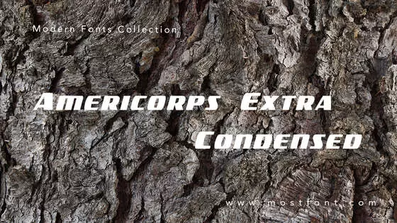 Typographic Design of Americorps-Extra-Condensed