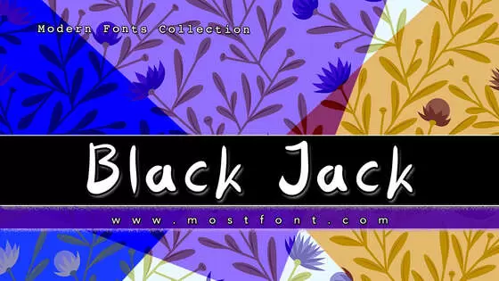 Typographic Design of Black-Jack