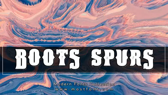 Typographic Design of Boots-&-Spurs