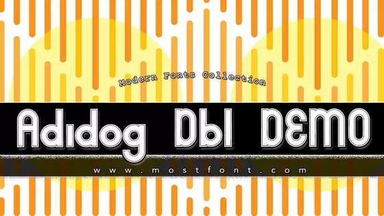 Typographic Design of Adidog-Dbl-DEMO