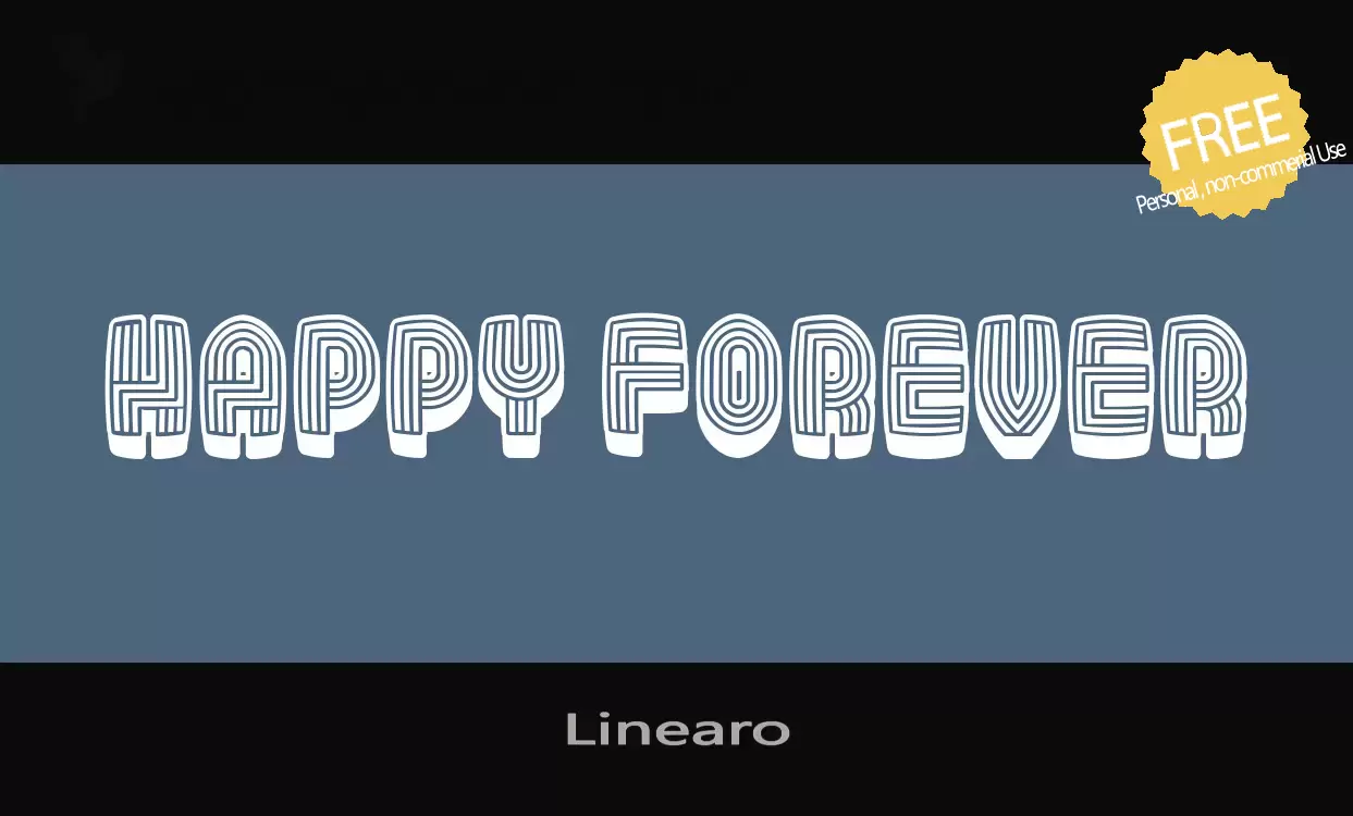 「Linearo」字体效果图