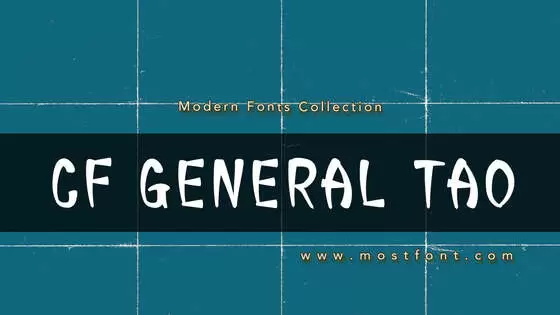 「CF-General-Tao」字体排版样式
