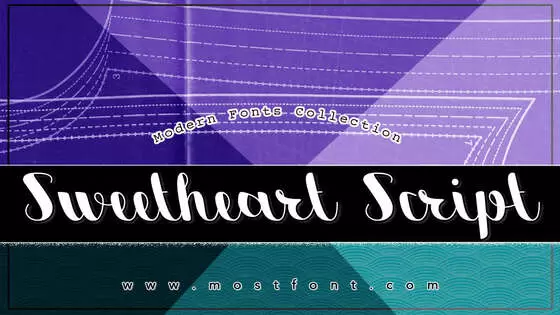 Typographic Design of Sweetheart-Script