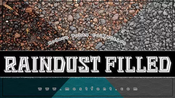 Typographic Design of Raindust-Filled