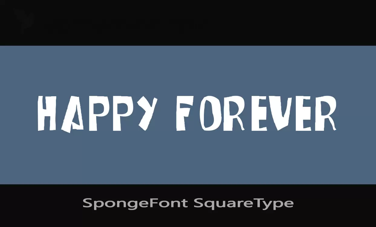 Sample of SpongeFont-SquareType