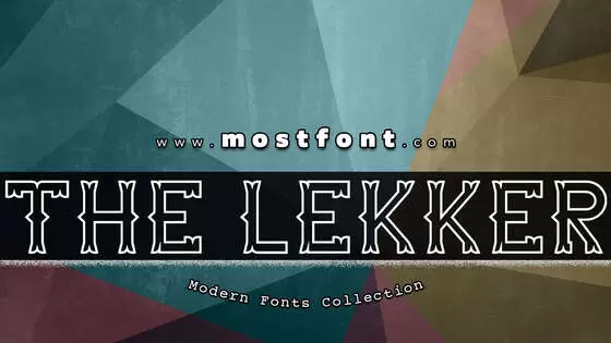 Typographic Design of The-Lekker-DEMO