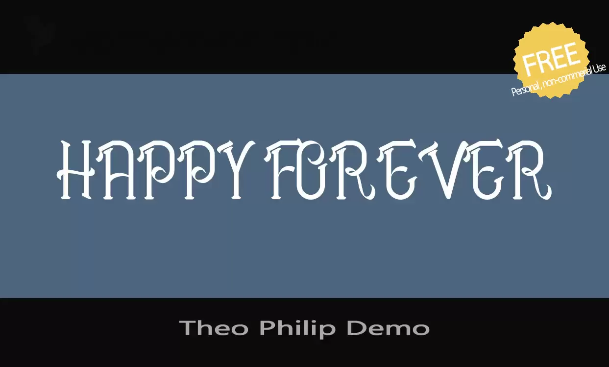 Font Sample of Theo-Philip-Demo