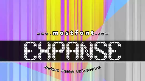 「Expanse」字体排版图片