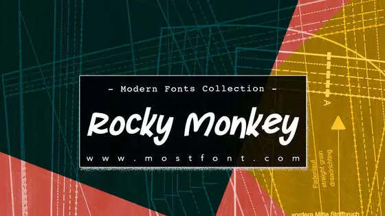 Typographic Design of Rocky-Monkey