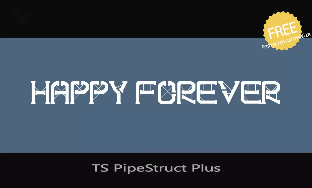 「TS-PipeStruct-Plus」字体效果图