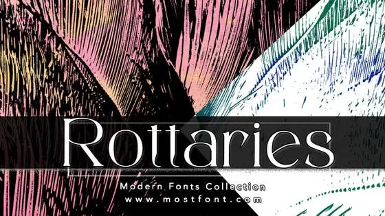 「Rottaries」字体排版图片