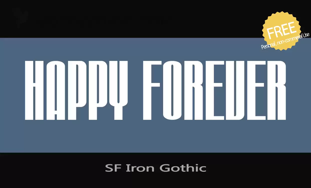 Sample of SF-Iron-Gothic