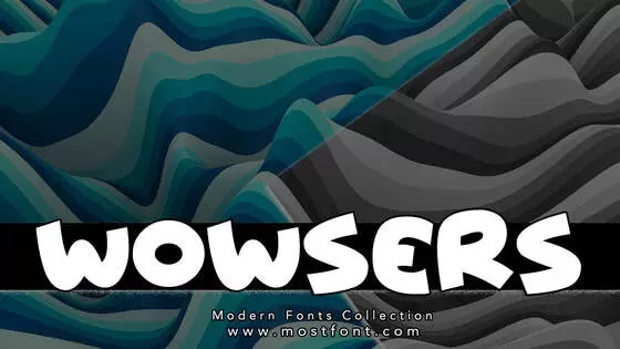 「Wowsers」字体排版图片
