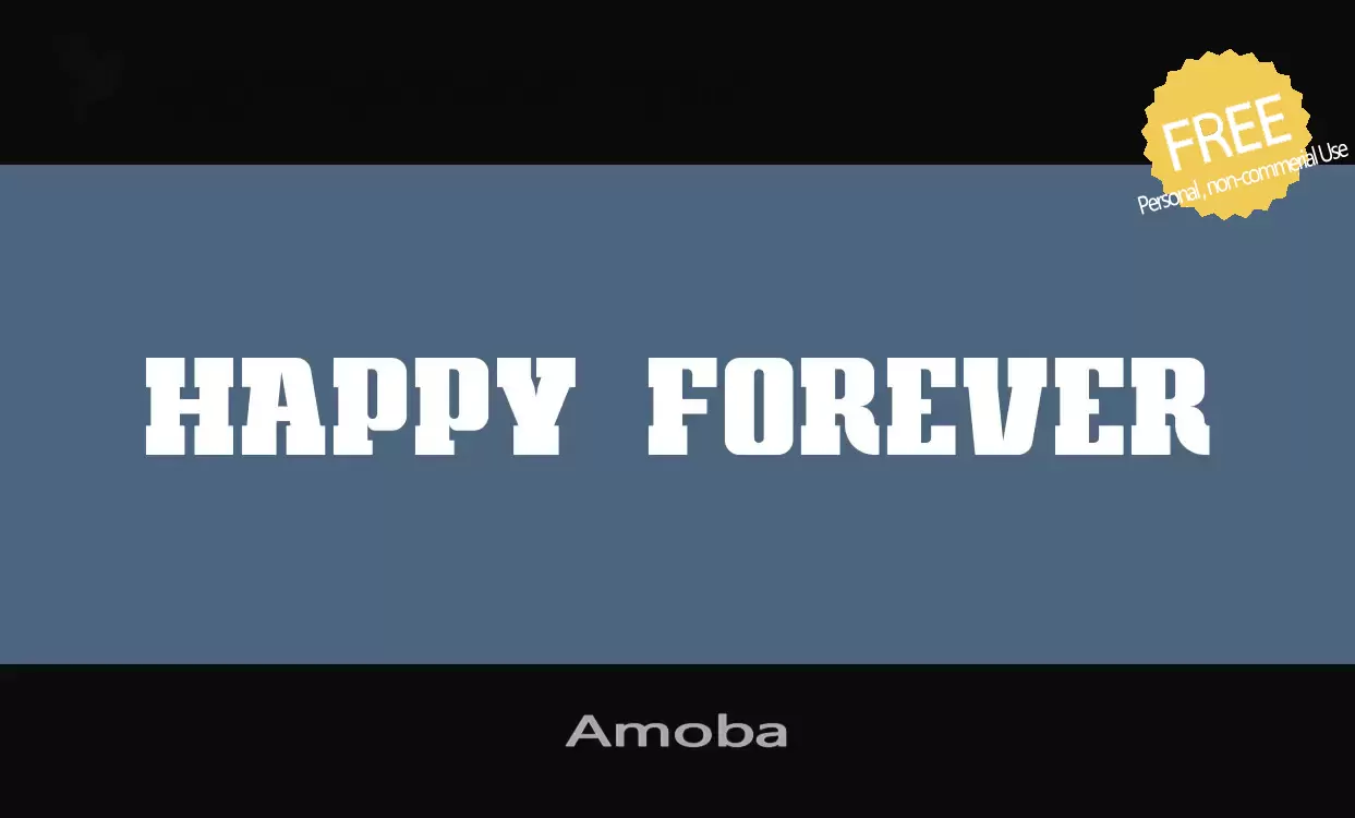 「Amoba」字体效果图