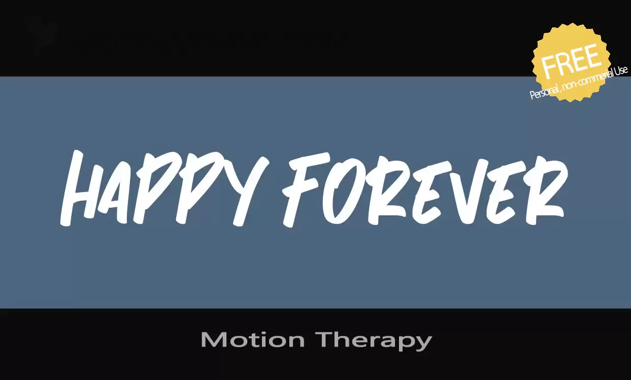 「Motion-Therapy」字体效果图