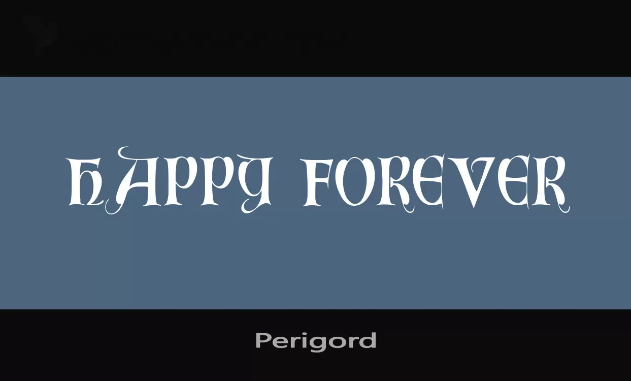 「Perigord」字体效果图