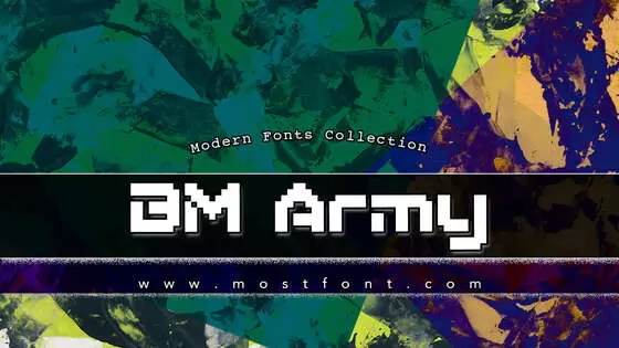 「BM-Army」字体排版图片