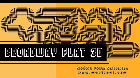 Typographic Design of Broadway-Flat-3D