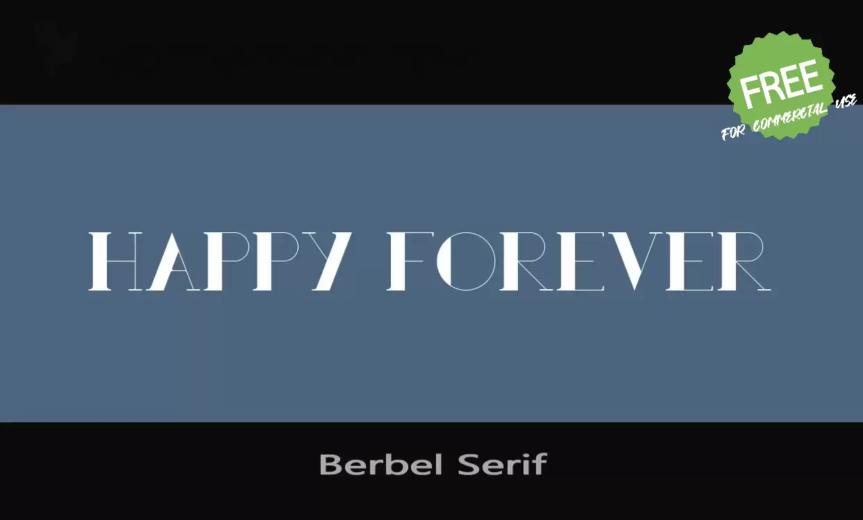 Sample of Berbel-Serif