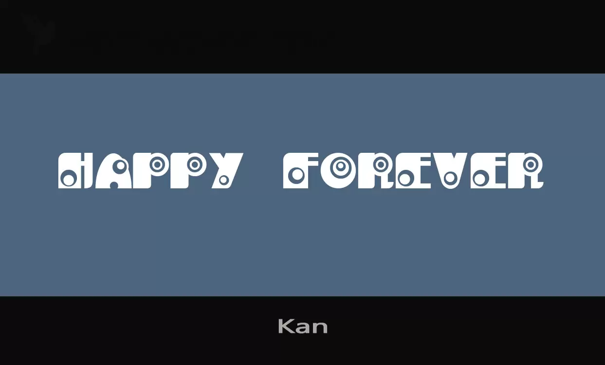 「Kan」字体效果图
