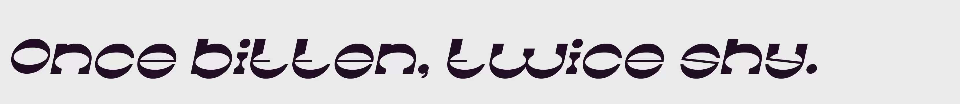 「Italic」字体效果图