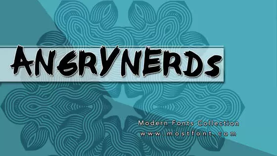 「AngryNerds」字体排版图片