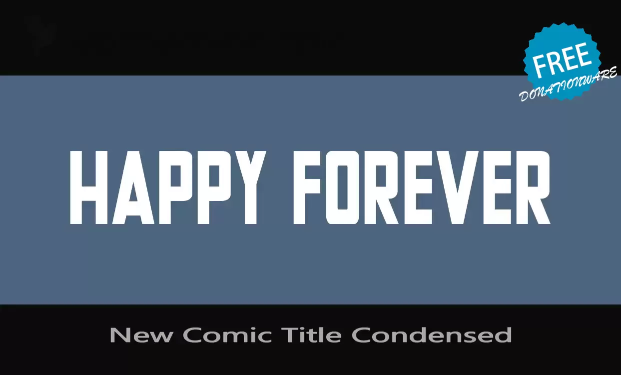 「New-Comic-Title-Condensed」字体效果图