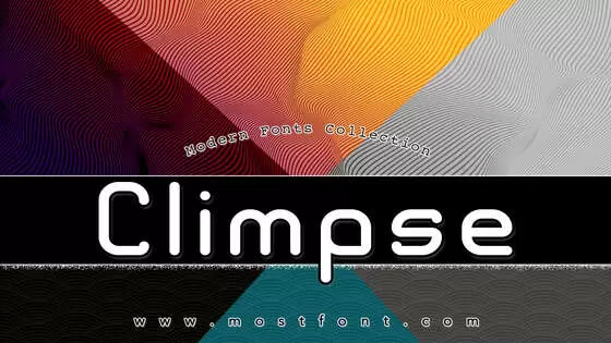 「Climpse」字体排版图片