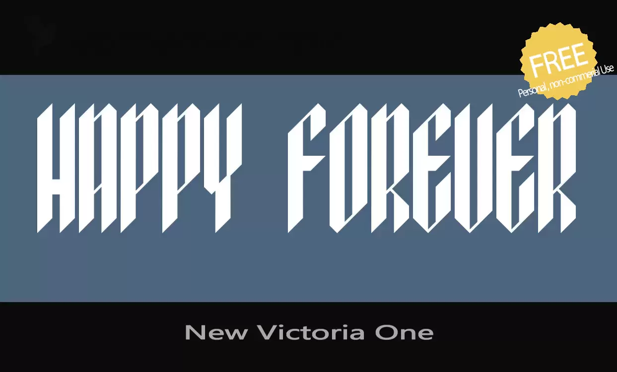 「New-Victoria-One」字体效果图