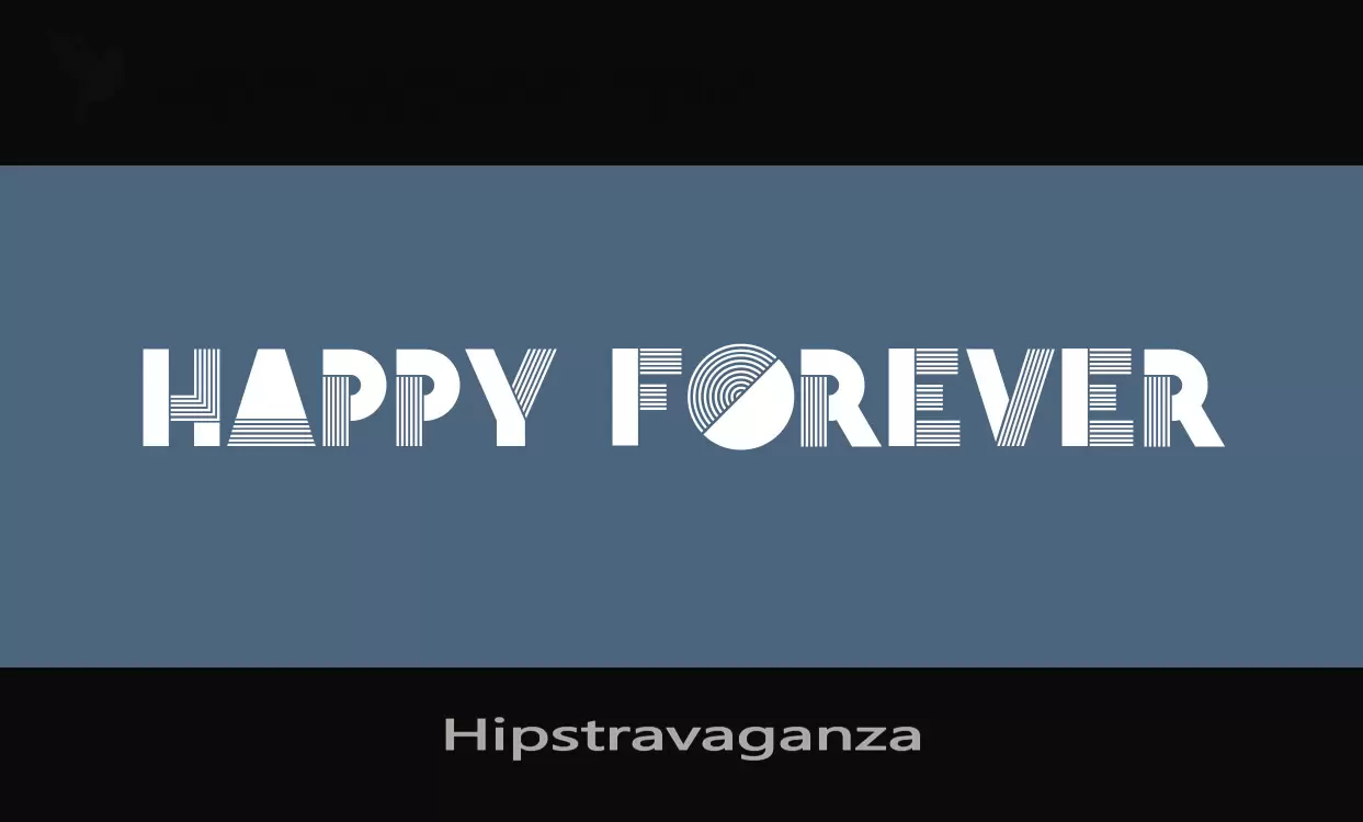Font Sample of Hipstravaganza