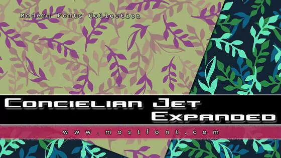 「Concielian-Jet-Expanded」字体排版图片