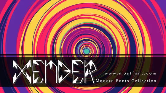 Typographic Design of XENDER