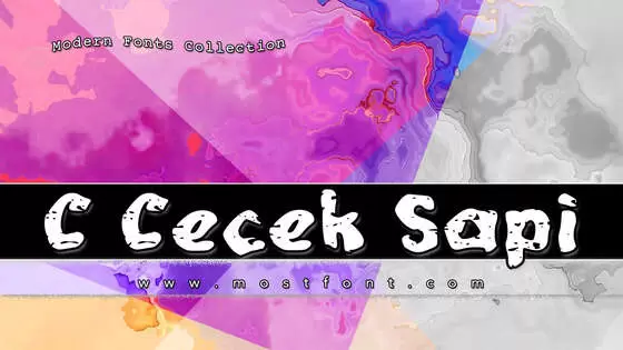 Typographic Design of C-Cecek-Sapi