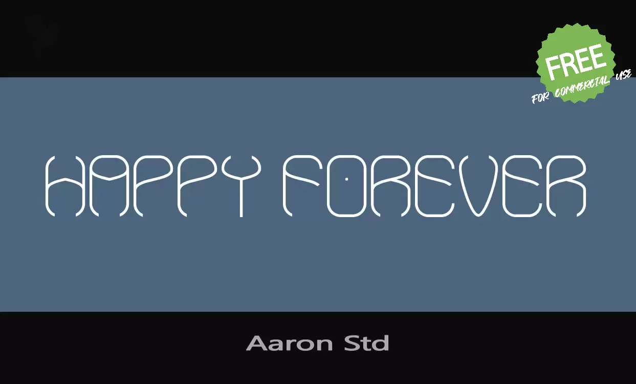 「Aaron-Std」字体效果图