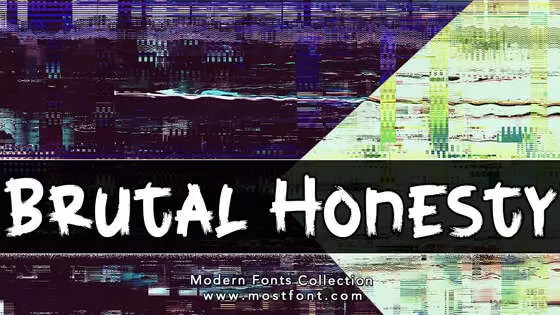 「Brutal-Honesty」字体排版图片