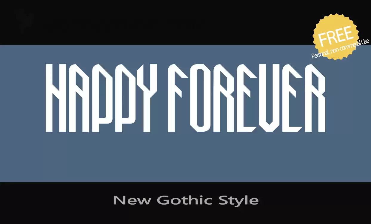 「New-Gothic-Style」字体效果图